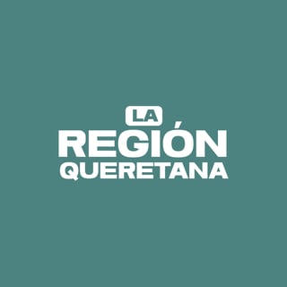 Logo for La Region Queretana with white text on teal background